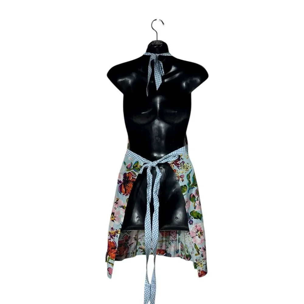 Vera Bradley short apron kitchen cooking baking floral dopamine‎